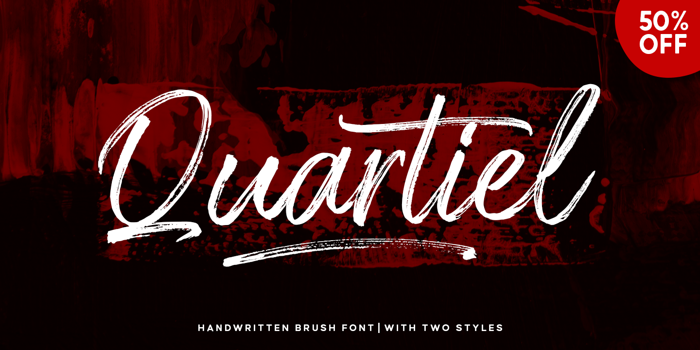 Beispiel einer Quartiel-Schriftart